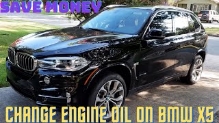 HOW TO CHANGE ENGINE OIL ON BMW X5