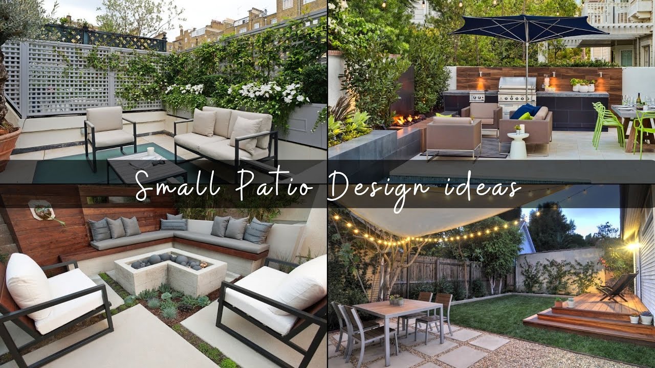 100 Small Patio Design Ideas - Landscaping Small Backyard Ideas with Firepit, Outdoor Kitchen ...