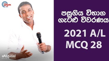G.C.E. A/L Physics 2021 (Question 28) | භෞතික විද්‍යාව පසුගිය විභාග ගැටළු විවරණය
