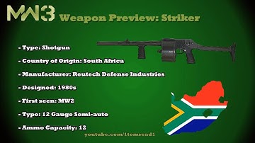 MW3 Guns - Striker (MW3 Weapons previews Part 30) HD!!