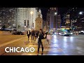 Evening in chicago walking tour on tuesday  april 23 2024  4k 60fps city sounds