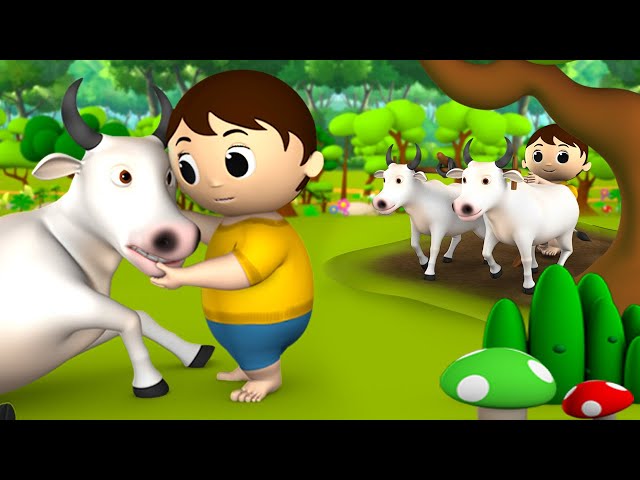 Magical Bull Story - 3D Animated Kids Hindi Fairy Moral Stories Tales class=