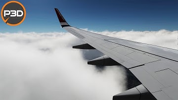 P3Dv5 - PMDG 737 NGXu | RNP Offset approach in Molde, Norway.