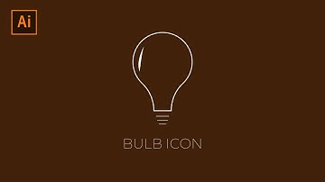 Simple Bulb Icon in Adobe Illustrator | Adobe Illustrator Tutorial