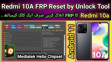 Redmi 10A FRP Bypass One Click With Unlock Tool | Android 11 Mediatek Helio | 2025
