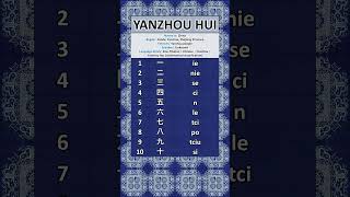 The Rare Yanzhou Hui Language of China (Numbers 1-10)
