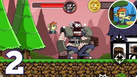 Dan The Man : Action Platformer - Gameplay Walkthrough Part 2 Story 1 - 2  iOS/Android