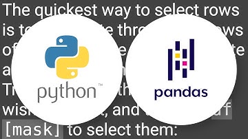 Fastest way to iterate through a pandas dataframe?