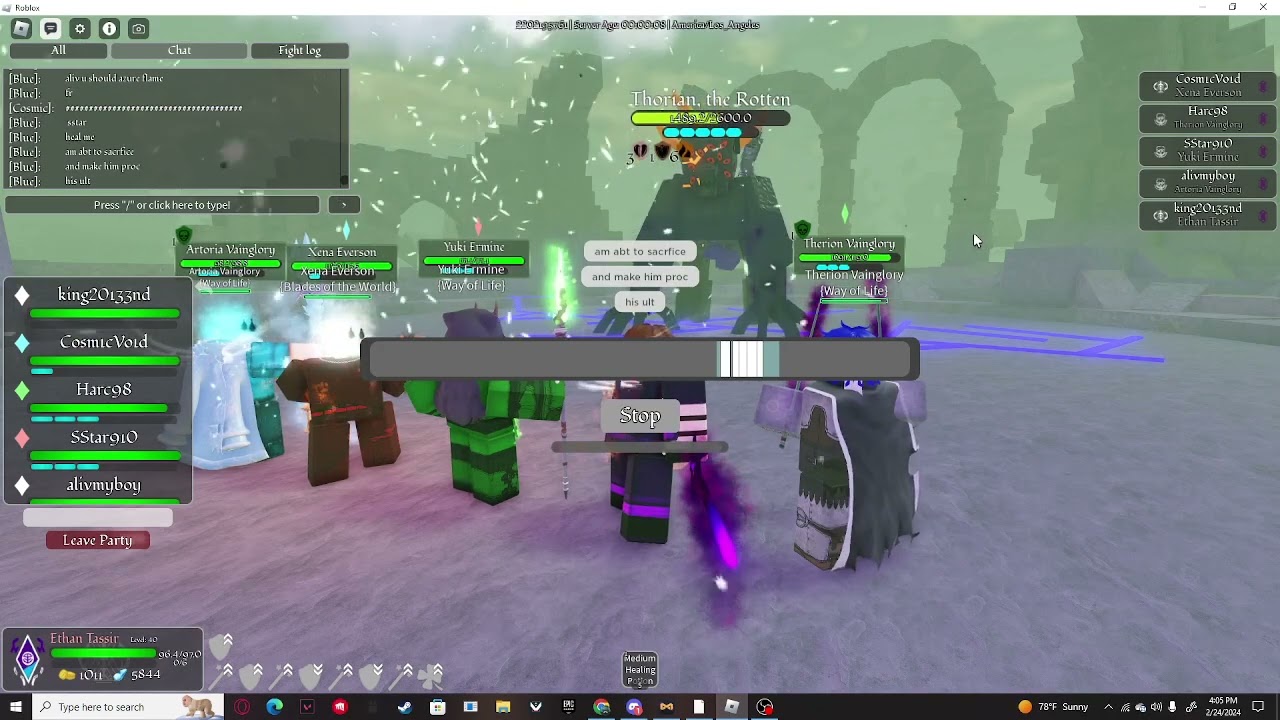 5 people thorian! This was Truly ARCANE LINEAGE