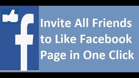 How to Invite ALL Friends in one click to Like FACEBOOK PAGE