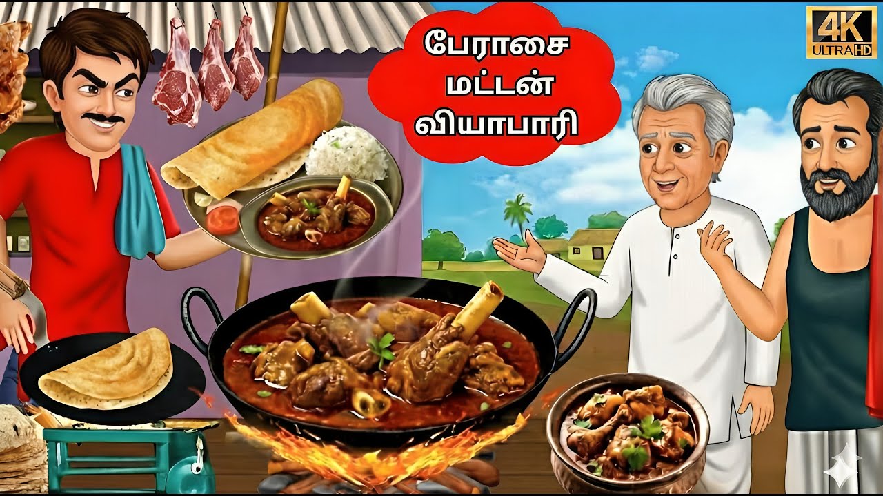 The Greedy Mutton Seller | Tamil Stories | Tamil moral stories | Stories in Tamil #needhikadhaigal