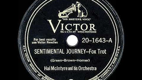 1945 HITS ARCHIVE: Sentimental Journey - Hal McIntyre (instrumental)
