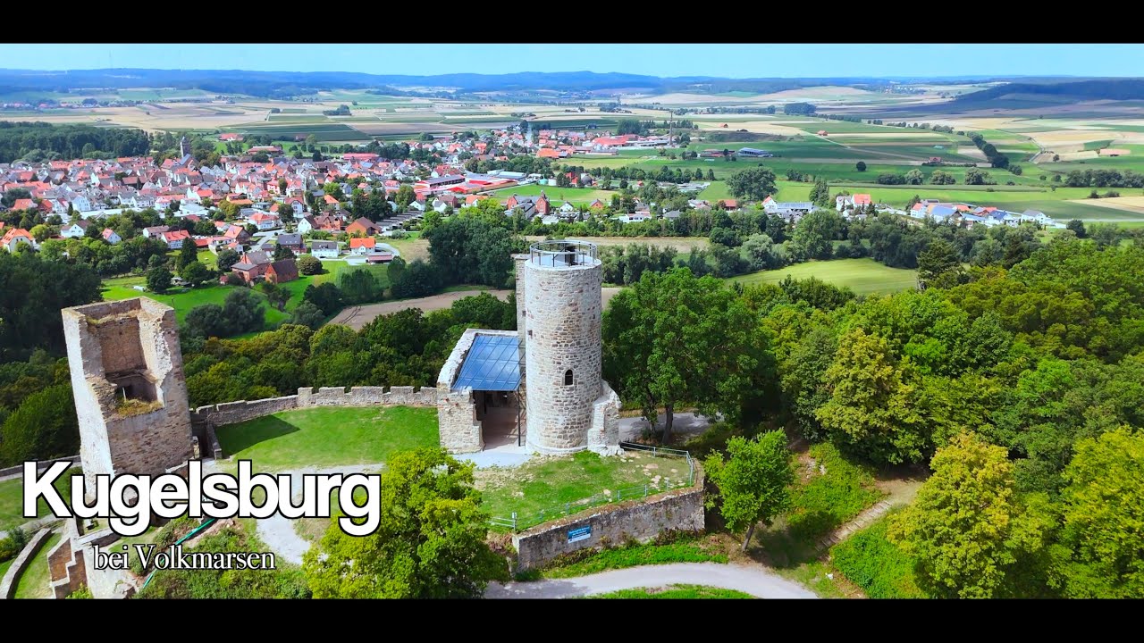 Drohnen Flug über die Kugelsburg bei Volkmarsen