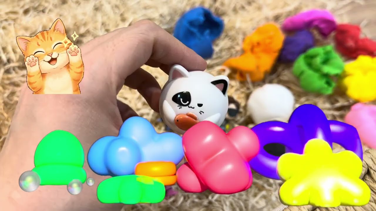 Playdough Surprise Balls with Toys Inside | Kids Video🌈🫟🎨