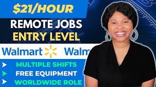 Entry Level Remote Jobs: $21/Hour Work From Home Jobs 2023, Data Entry Jobs w/ Walmart (Worldwide)