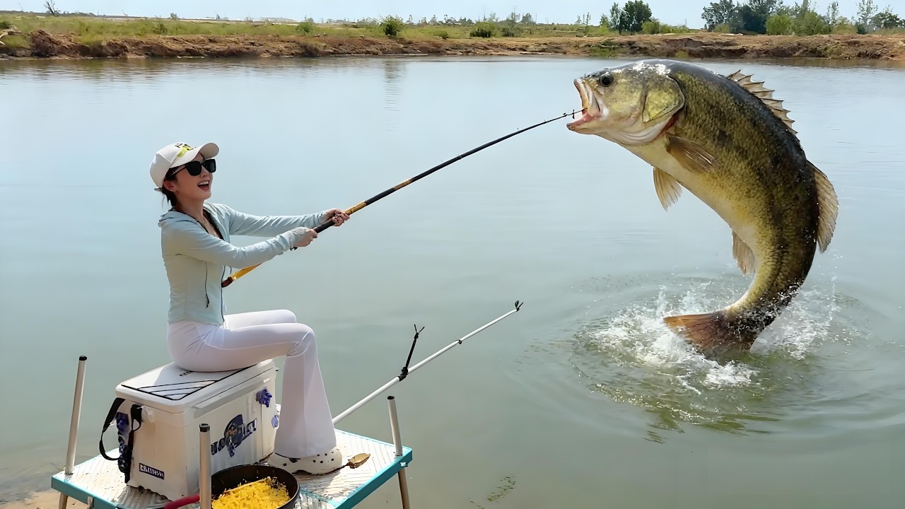 十年難遇的一次爆護！蹭飯贈送百斤魚，這張桌換得給大哥看傻眼！ 【女釣友微微 】