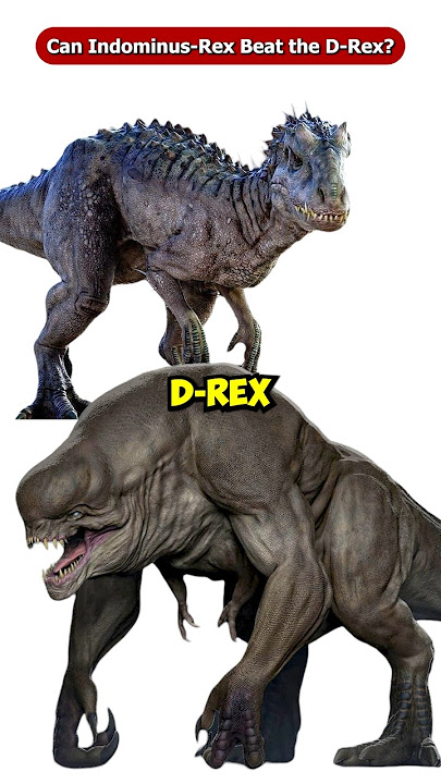Can Indominus Rex Beat the D-Rex from Jurassic World Rebirth? #Shorts #Viral