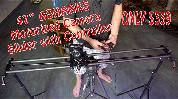 Motorized Camera Slider W/ Controller 47” ASHANKS Review W/ Time Lapse Focus Track Shot