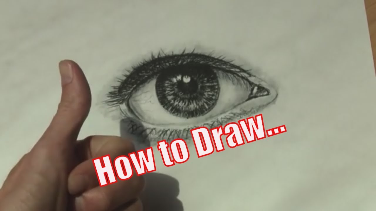 How to Draw a Realistic Eye in 2 Simple Steps - YouTube