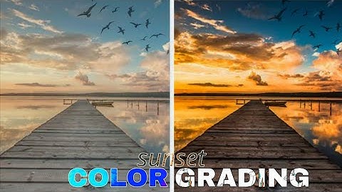 Cinematic Sunset Color Grading | VN editor video editing tutorials