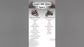 All new KTM duke 390 2024 model specifications