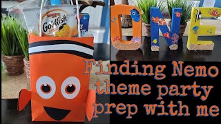 FINDING NEMO 1ST BIRTHDAY PARTY PREP/CRAFT WITH ME!