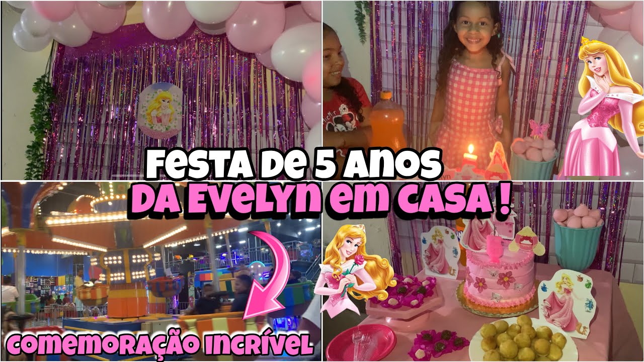 FESTA DE 5 ANOS DA EVELYN EM CASA! COMEMORAÇÃO 🥳 INCRÍVEL 🙌 