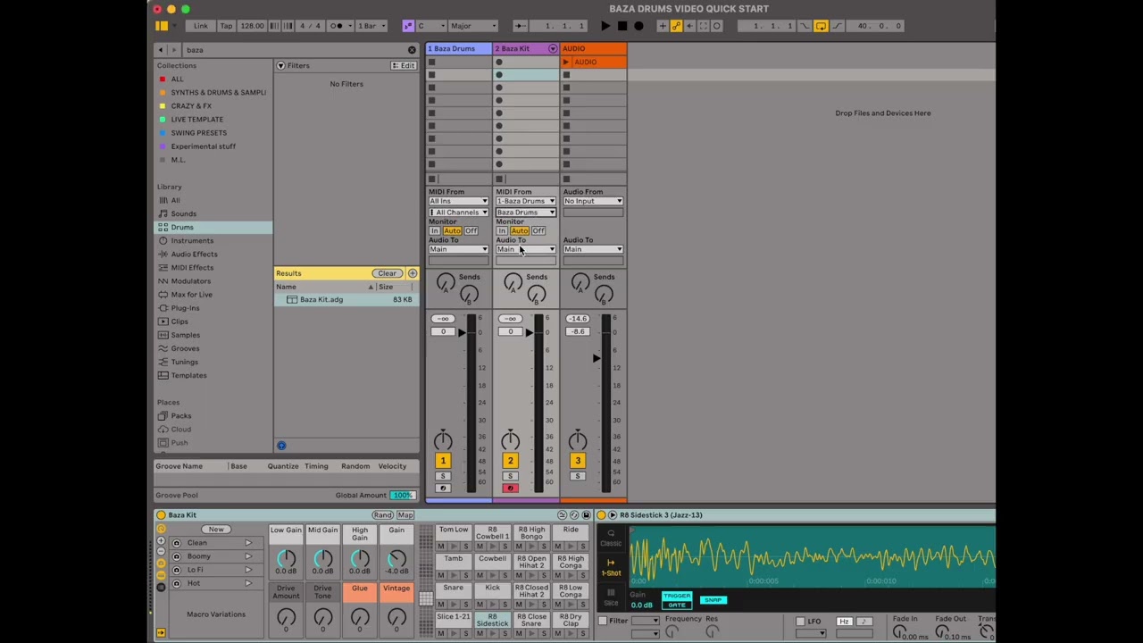 Baza Drums AI midi pattern generator plugin - 2. Quick Start Baza Drums