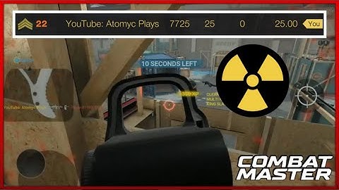 First Ever NUKE in Combat Master Online! 25-0 Nuclear Gameplay w/ Handcam (Modern Warfare Mobile)