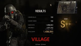 Resident Evil 4 (2023) - Mercenaries - Hunk - Village - S++ Rank - 1436590 Points