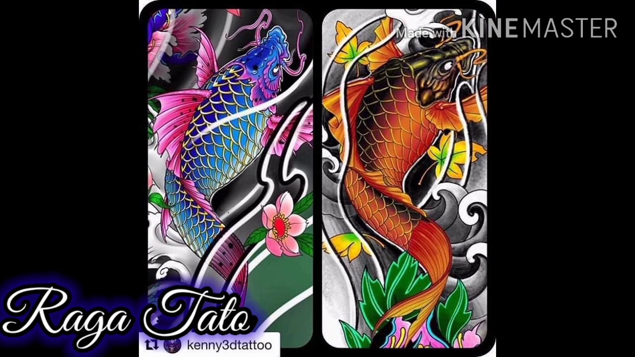 TATTOO IKAN KOI TERBARU - YouTube