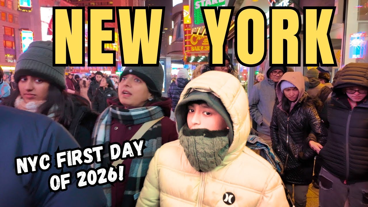 Exploring Manhattan NYC on New Year's Day 2026