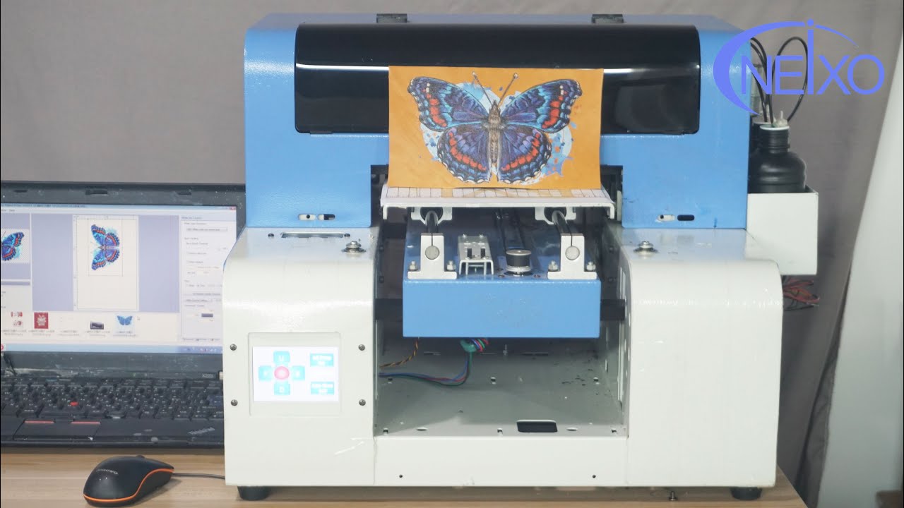 How to print leather with UV leather printing machine YouTube