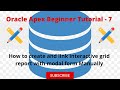 Oracle Apex Beginner tutorial - 7 (How to create and link interactive grid report with modal form)