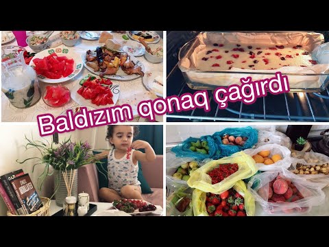 VLOG -Yarmarka bazarlığı | Baldızım qonaq çağırdı | kəsmikli asan piroq