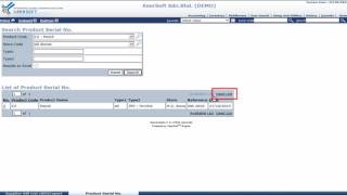 Inventory Master Files - Product Serial Number screenshot 4
