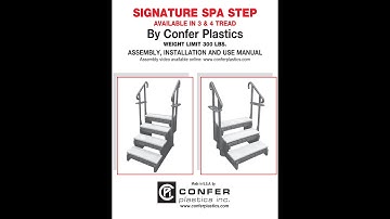 Confer Plastics Signature Spa Steps Installation Video
