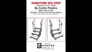 Confer Plastics Signature Spa Steps Installation Video