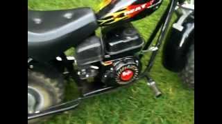 baja heat minibike walkaround and startup
