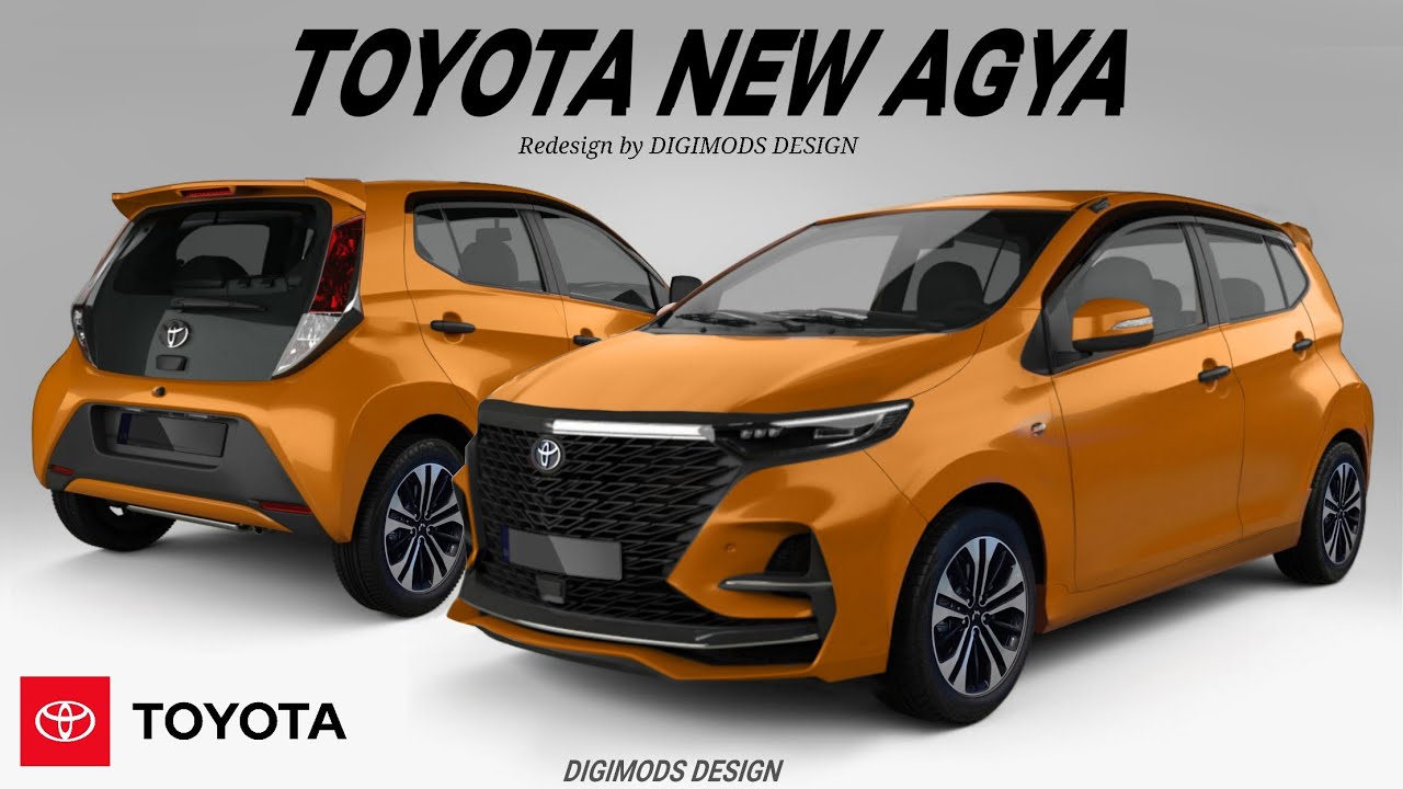 ALL NEW TOYOTA AGYA 20232024? REDESIGN DIGIMODS DESIGN YouTube