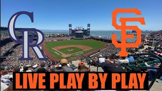 Colorado Rockies vs San Francisco Giants Live Play-by-Play & Game Audio