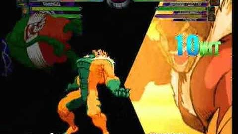 MvC2: Sabretooth/Juggernaut 95% combo