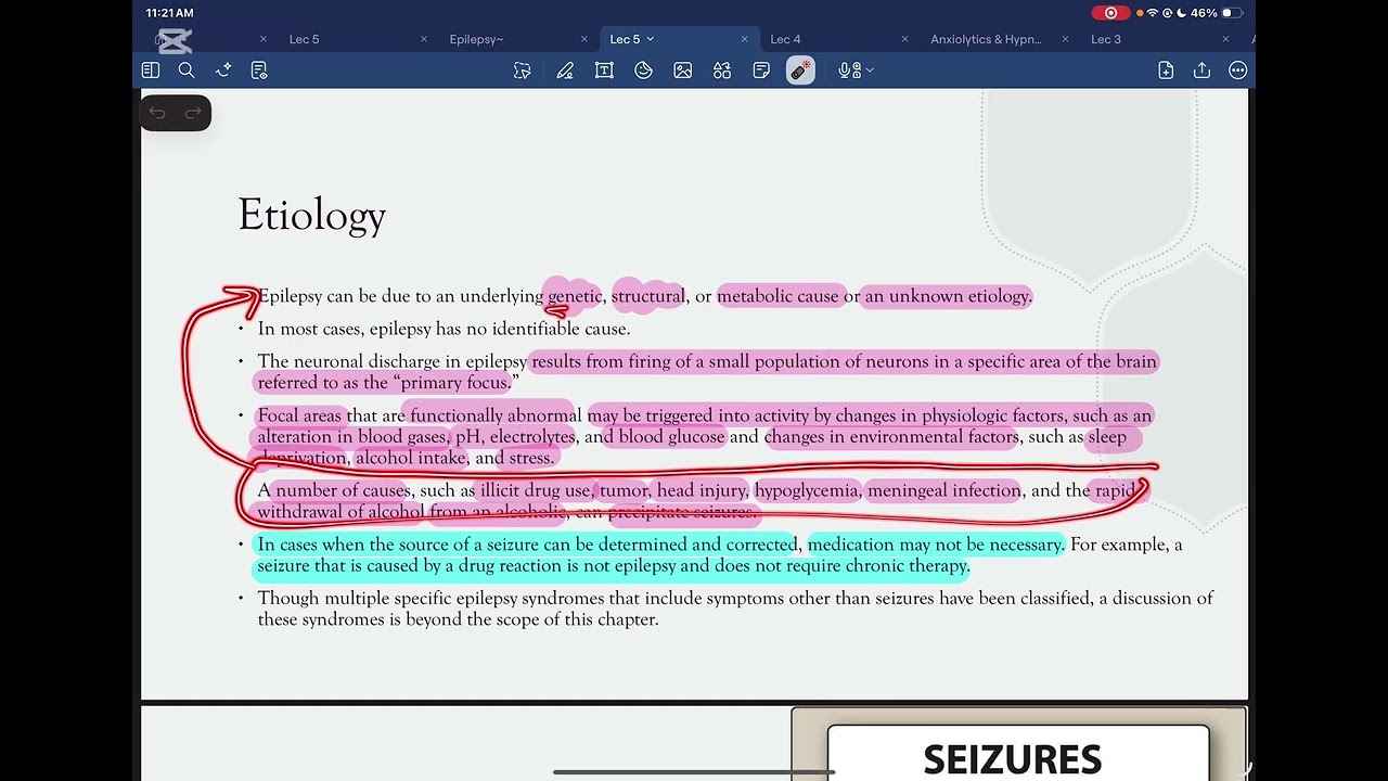 Pharmacology || /  Lec 5 _ Drugs of Epilepsy