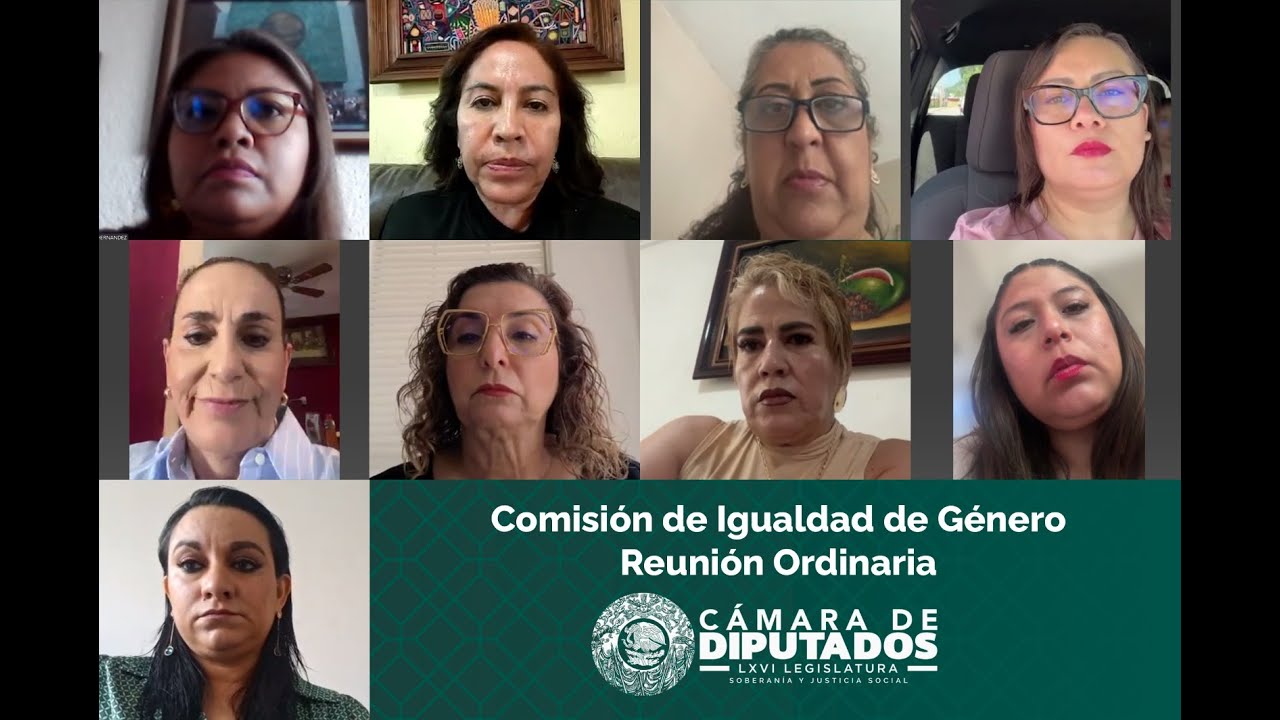 EN VIVO / Reunión Ordinaria de la Comisión de Igualdad de Género - YouTube
