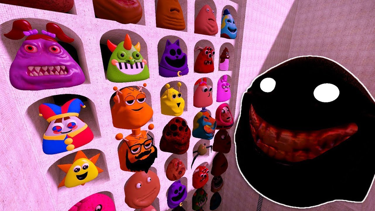 SPARTAN KICKING ALL POU BOU'S REVENGE HORROR SPRUNKI FAMILY in ABYSS POOL in Garry's Mod!