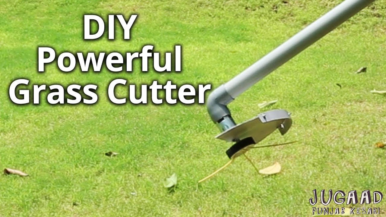 How to make a Powerful Grass Cutter YouTube