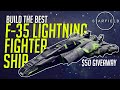 How to build the best f35 lightning fighter ship in starfield