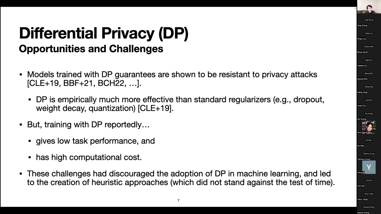 Xuechen Li, Some Recent Developments in Differentially Private Deep Learning