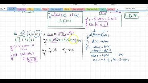 Math 55 Section 10.1 Two-Point Boundary Value Problems