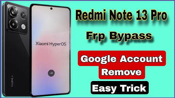 Redmi Note 13 Pro Frp Bypass || Google Account Bypass || Gmail Account Lock Remove #jamobilerepair